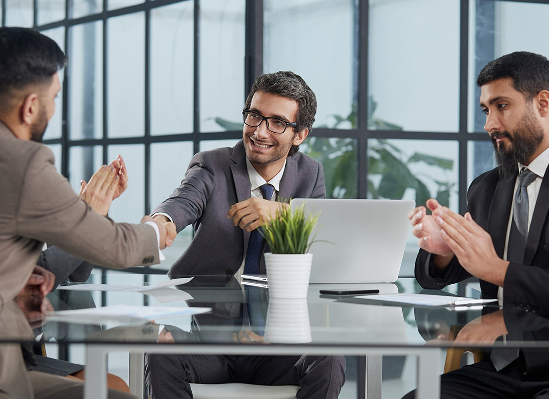 Become Appointed - Business People Shaking Hands After a Meeting